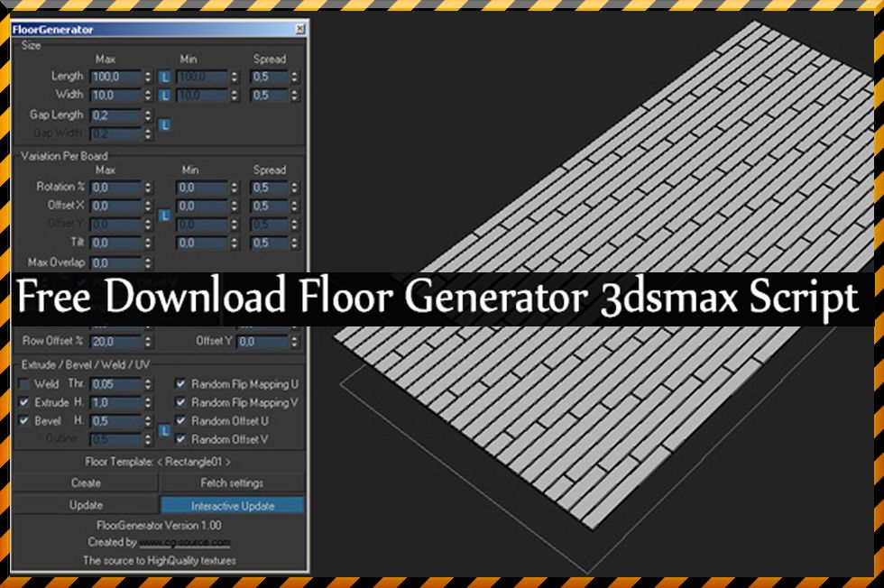 3ds max floor generator plugin download